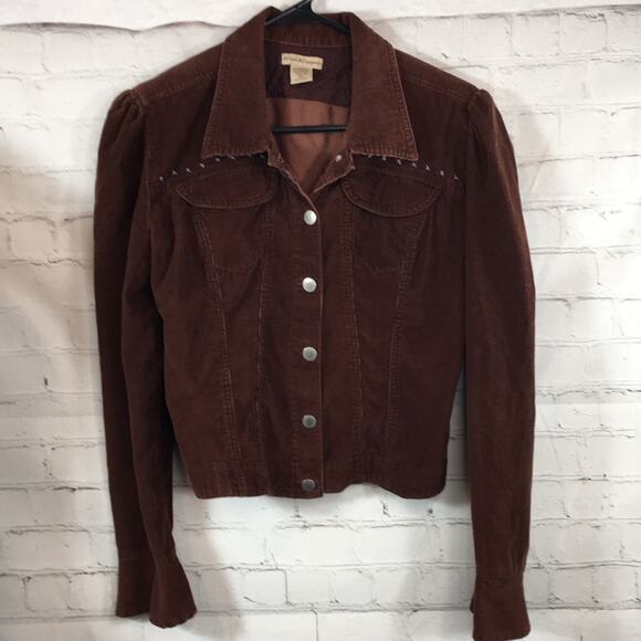 At Last & Company Girl's Lightweight Brown Corduroy Jacket Size Large‎ - Picture 2 of 9